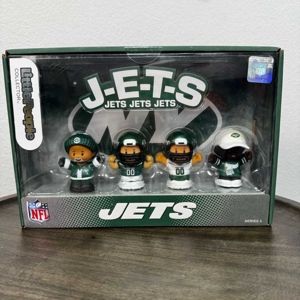 Fisher Price Little People NFL New York‎ Jets 4 Figure Collector Set